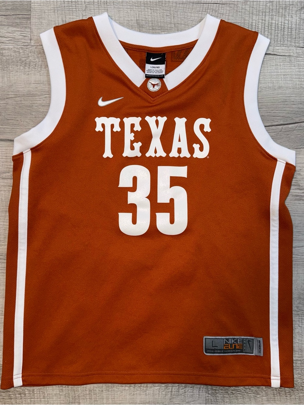 Nike Elite Texas Longhorns #35 Kevin Durant DRI-FIT  Jersey Youth Size Large